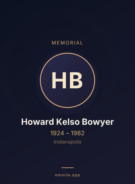Memorial portrait of Howard Kelso Bowyer