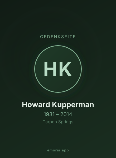 Gedenkportrait von Howard Kupperman