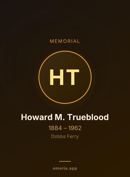 Memorial portrait of Howard M. Trueblood