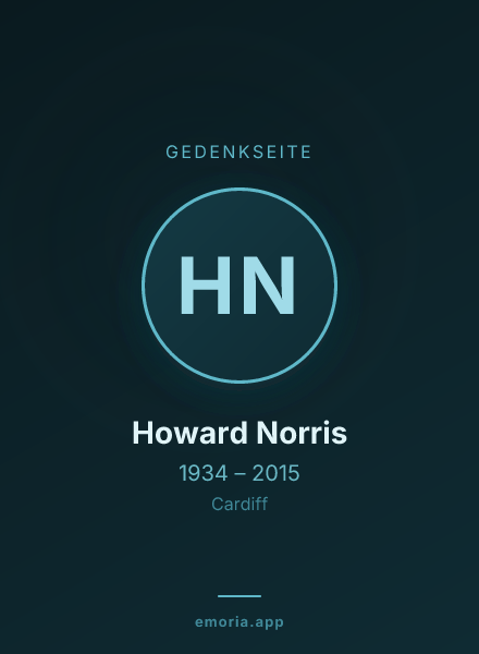 Gedenkportrait von Howard Norris