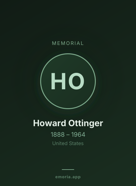 Memorial portrait of Howard Ottinger