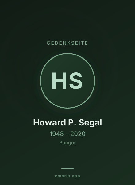 Gedenkportrait von Howard P. Segal