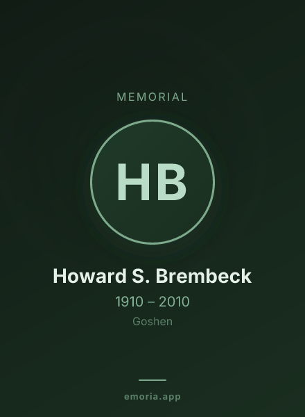 Memorial portrait of Howard S. Brembeck
