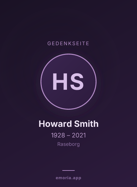 Gedenkportrait von Howard Smith