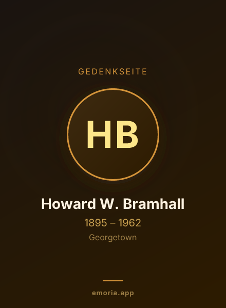 Gedenkportrait von Howard W. Bramhall