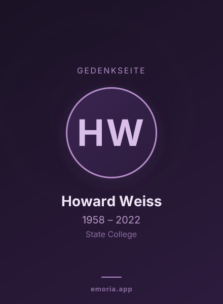 Gedenkportrait von Howard Weiss