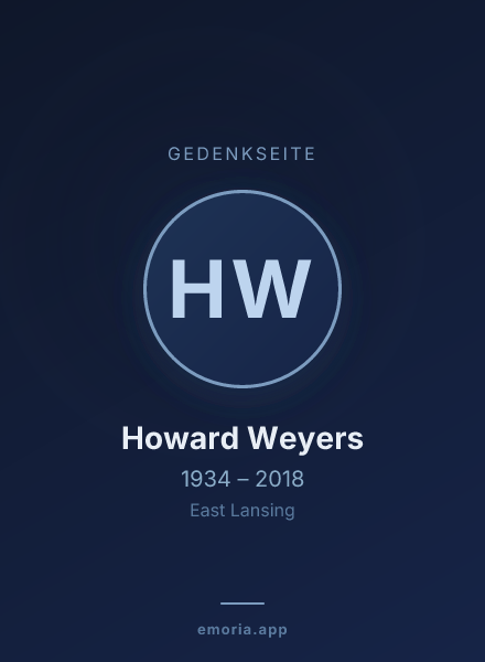 Gedenkportrait von Howard Weyers