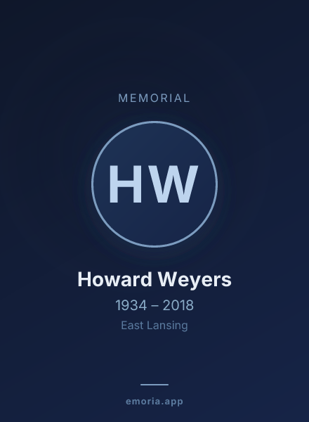 Memorial portrait of Howard Weyers