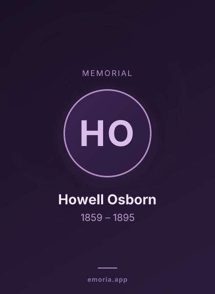 Memorial portrait of Howell Osborn