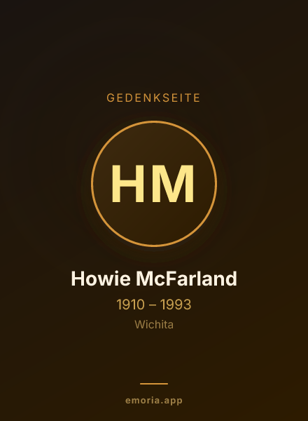 Gedenkportrait von Howie McFarland