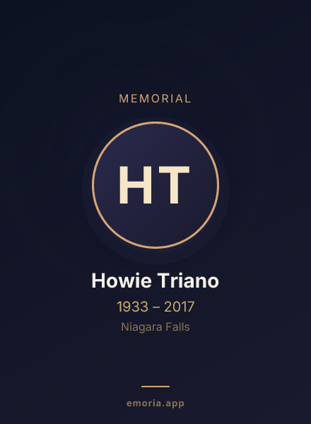 Memorial portrait of Howie Triano
