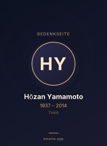 Gedenkportrait von Hōzan Yamamoto