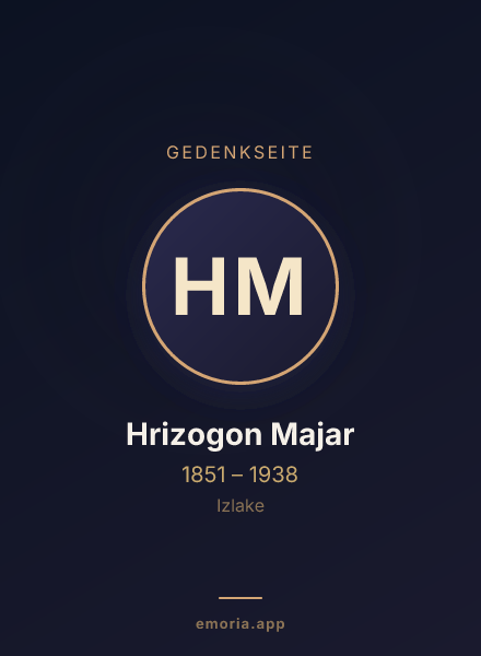 Gedenkportrait von Hrizogon Majar