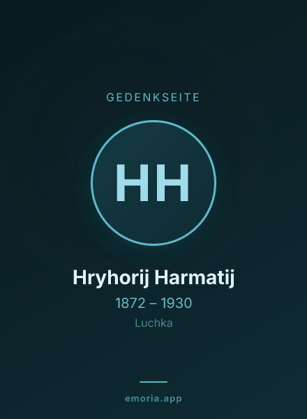 Gedenkportrait von Hryhorij Harmatij
