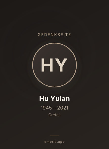 Gedenkportrait von Hu Yulan