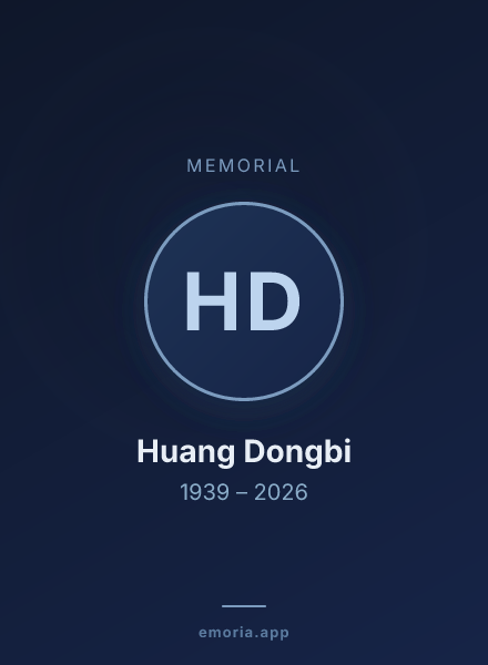 Memorial portrait of Huang Dongbi