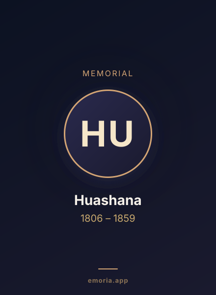 Memorial portrait of Huashana