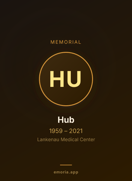 Memorial portrait of Hub