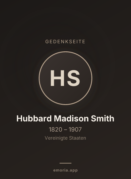 Gedenkportrait von Hubbard Madison Smith