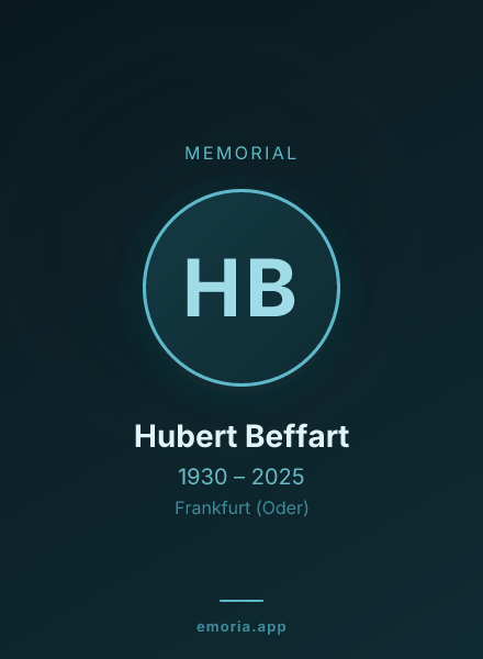 Memorial portrait of Hubert Beffart