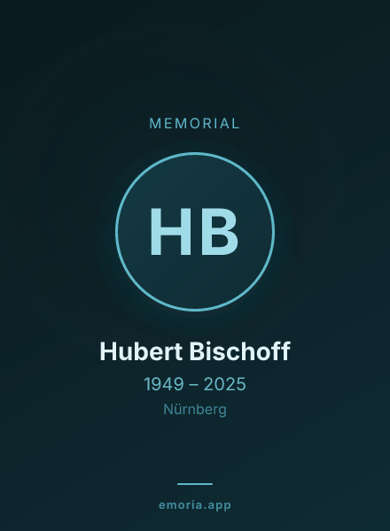Memorial portrait of Hubert Bischoff