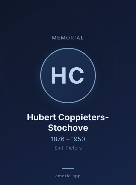 Memorial portrait of Hubert Coppieters-Stochove
