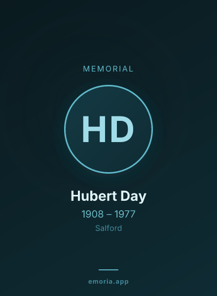 Memorial portrait of Hubert Day