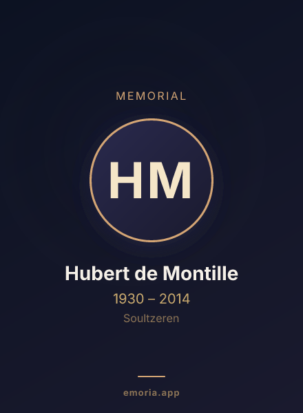 Memorial portrait of Hubert de Montille
