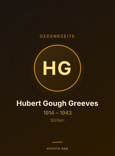 Gedenkportrait von Hubert Gough Greeves