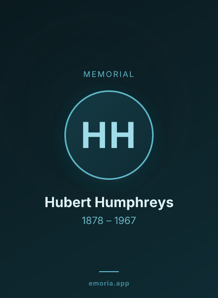 Memorial portrait of Hubert Humphreys