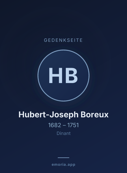 Gedenkportrait von Hubert-Joseph Boreux