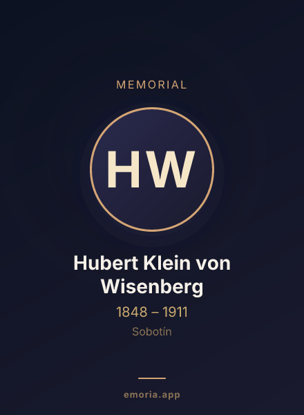 Memorial portrait of Hubert Klein von Wisenberg