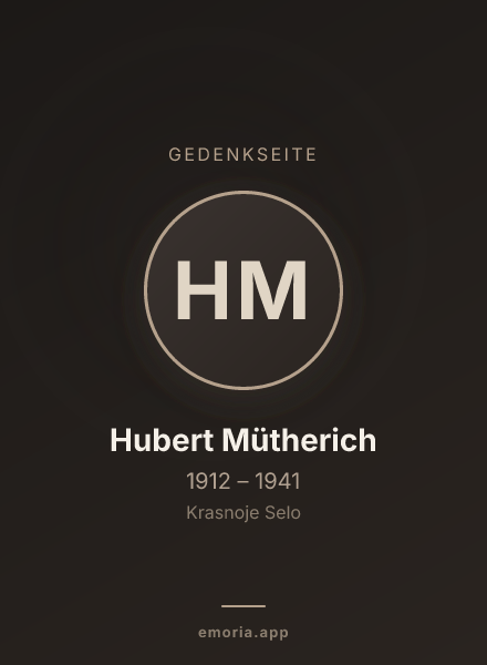 Gedenkportrait von Hubert Mütherich