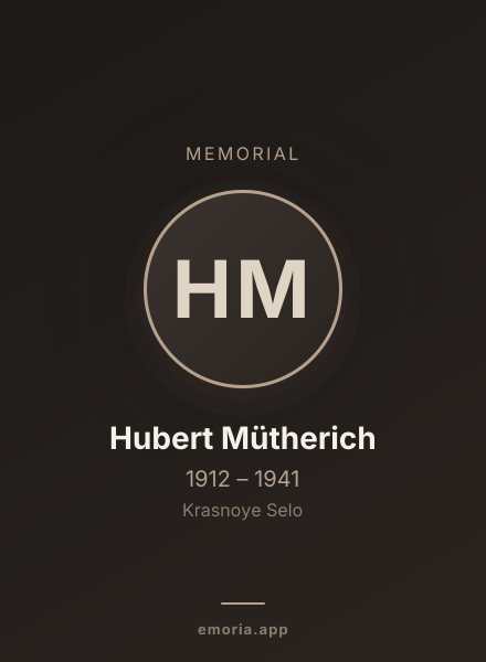 Memorial portrait of Hubert Mütherich
