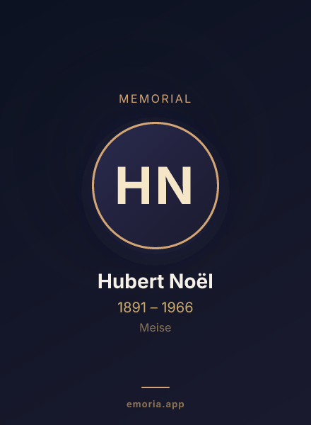 Memorial portrait of Hubert Noël