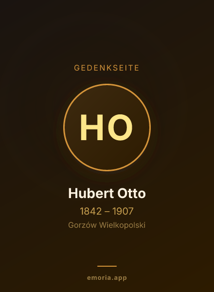 Gedenkportrait von Hubert Otto