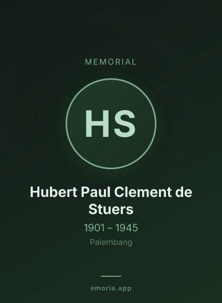 Memorial portrait of Hubert Paul Clement de Stuers