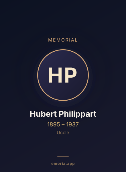 Memorial portrait of Hubert Philippart