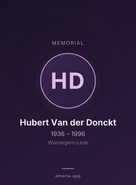 Memorial portrait of Hubert Van der Donckt