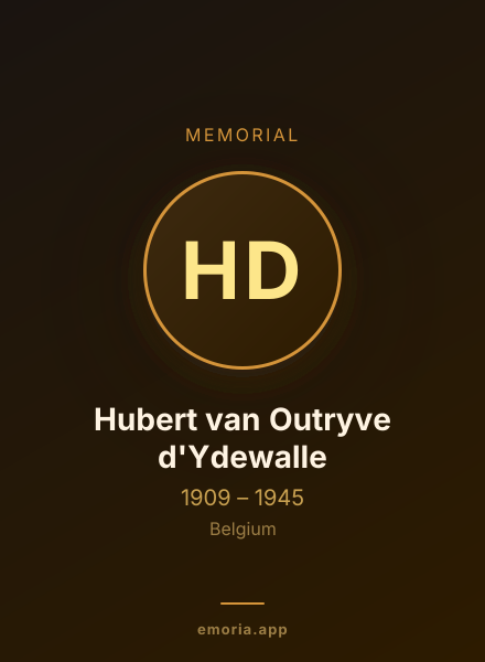 Memorial portrait of Hubert van Outryve d'Ydewalle