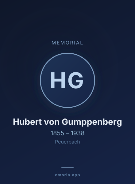 Memorial portrait of Hubert von Gumppenberg