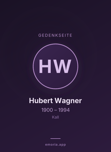 Gedenkportrait von Hubert Wagner
