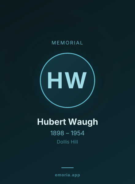 Memorial portrait of Hubert Waugh