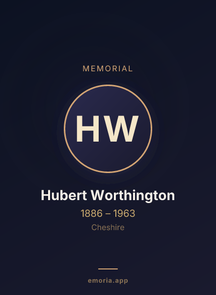 Memorial portrait of Hubert Worthington