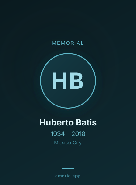 Memorial portrait of Huberto Batis