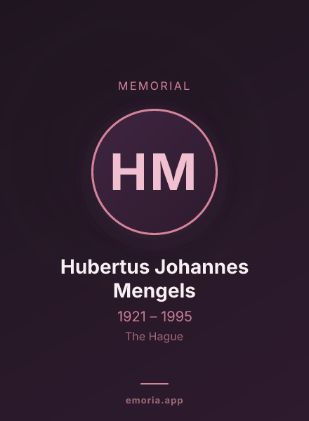 Memorial portrait of Hubertus Johannes Mengels