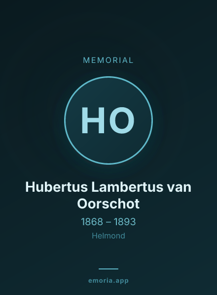 Memorial portrait of Hubertus Lambertus van Oorschot