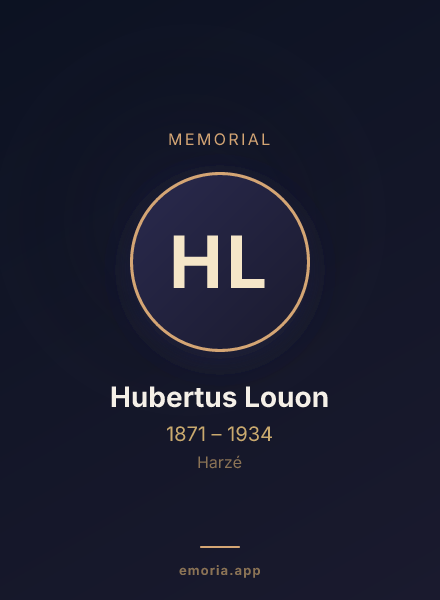 Memorial portrait of Hubertus Louon