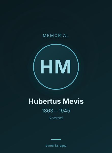 Memorial portrait of Hubertus Mevis