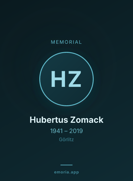 Memorial portrait of Hubertus Zomack
